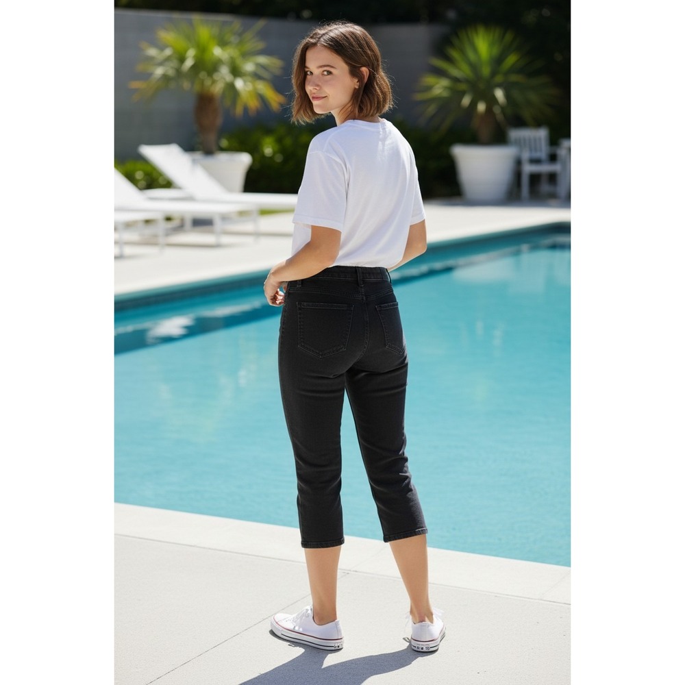 Angels‎ Forever Young Everluxe Sculpt Capri Size 8/29 NWOT - Picture 2 of 5
